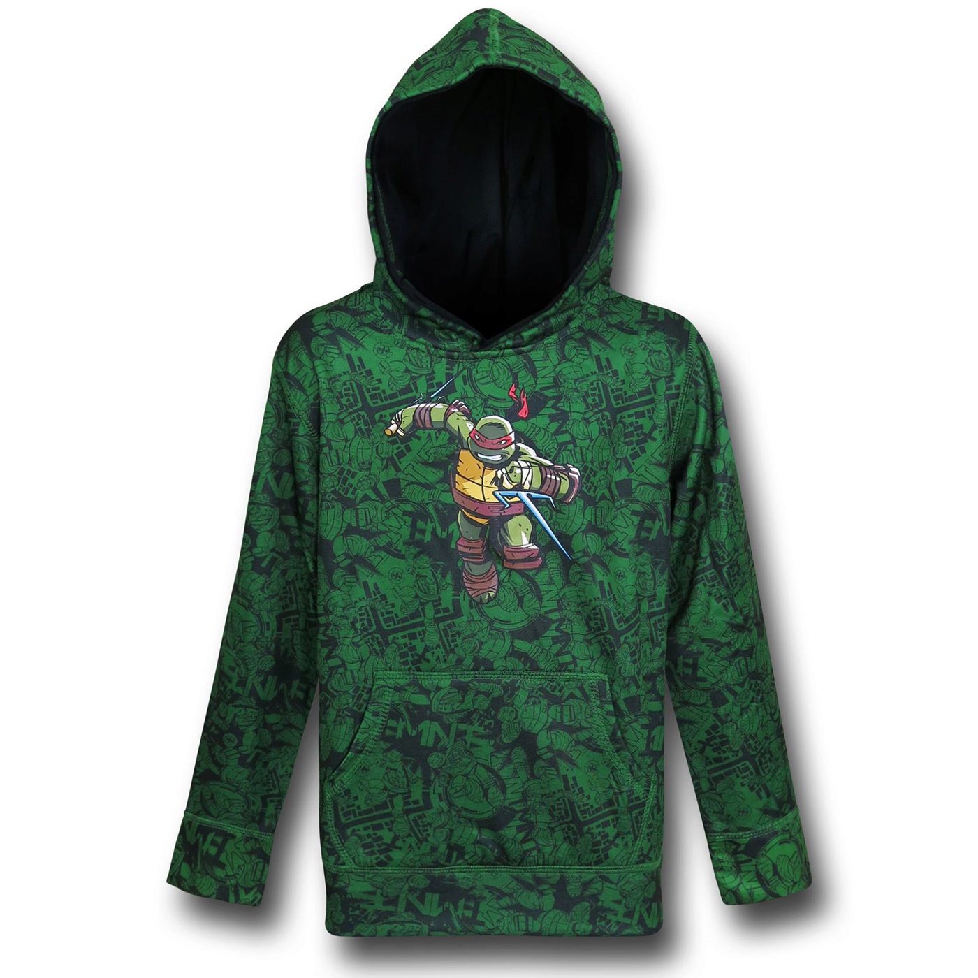 TMNT Raphael Stealth Kids Hoodie, Green