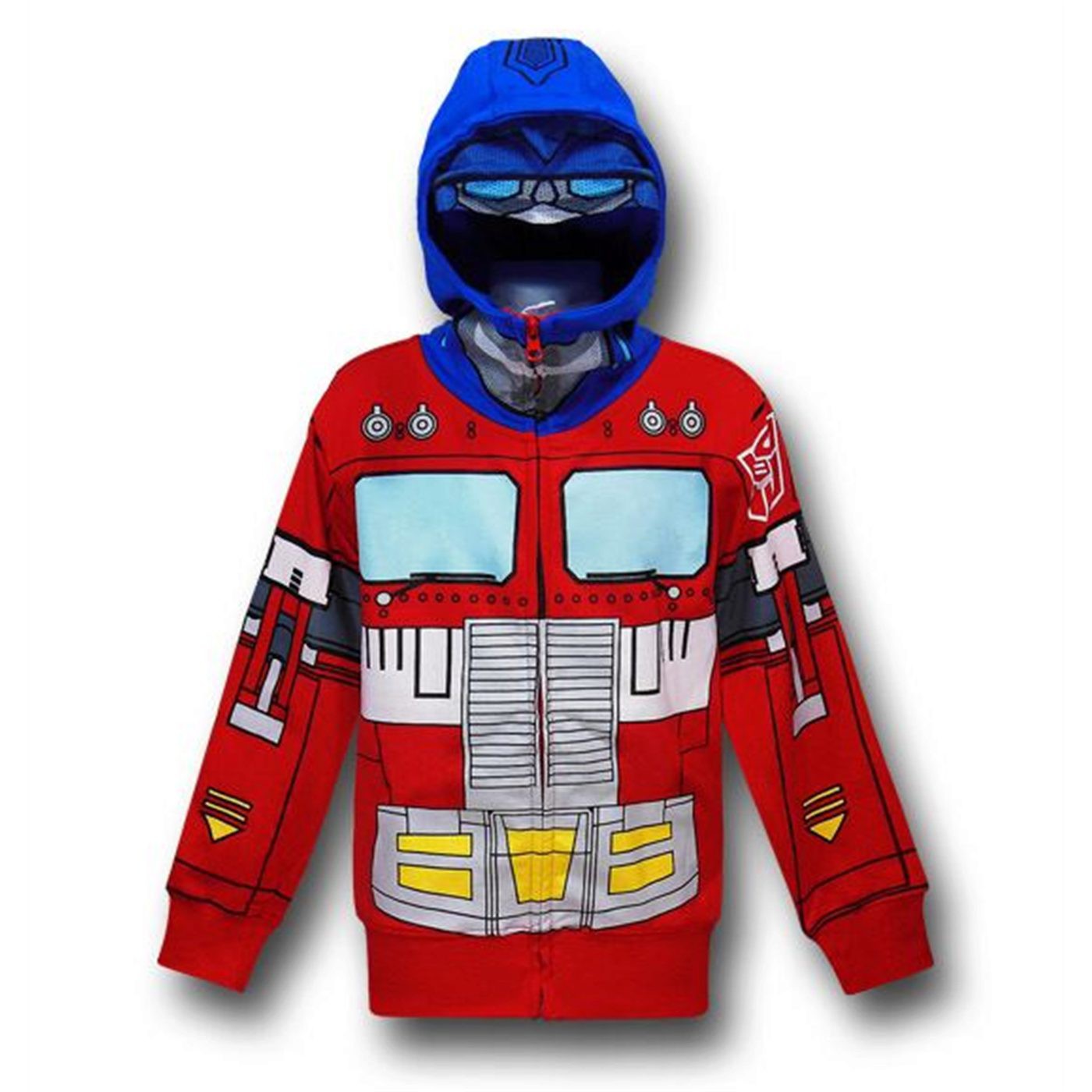 Transformers Optimus Prime Kids Costume Hoodie, Red