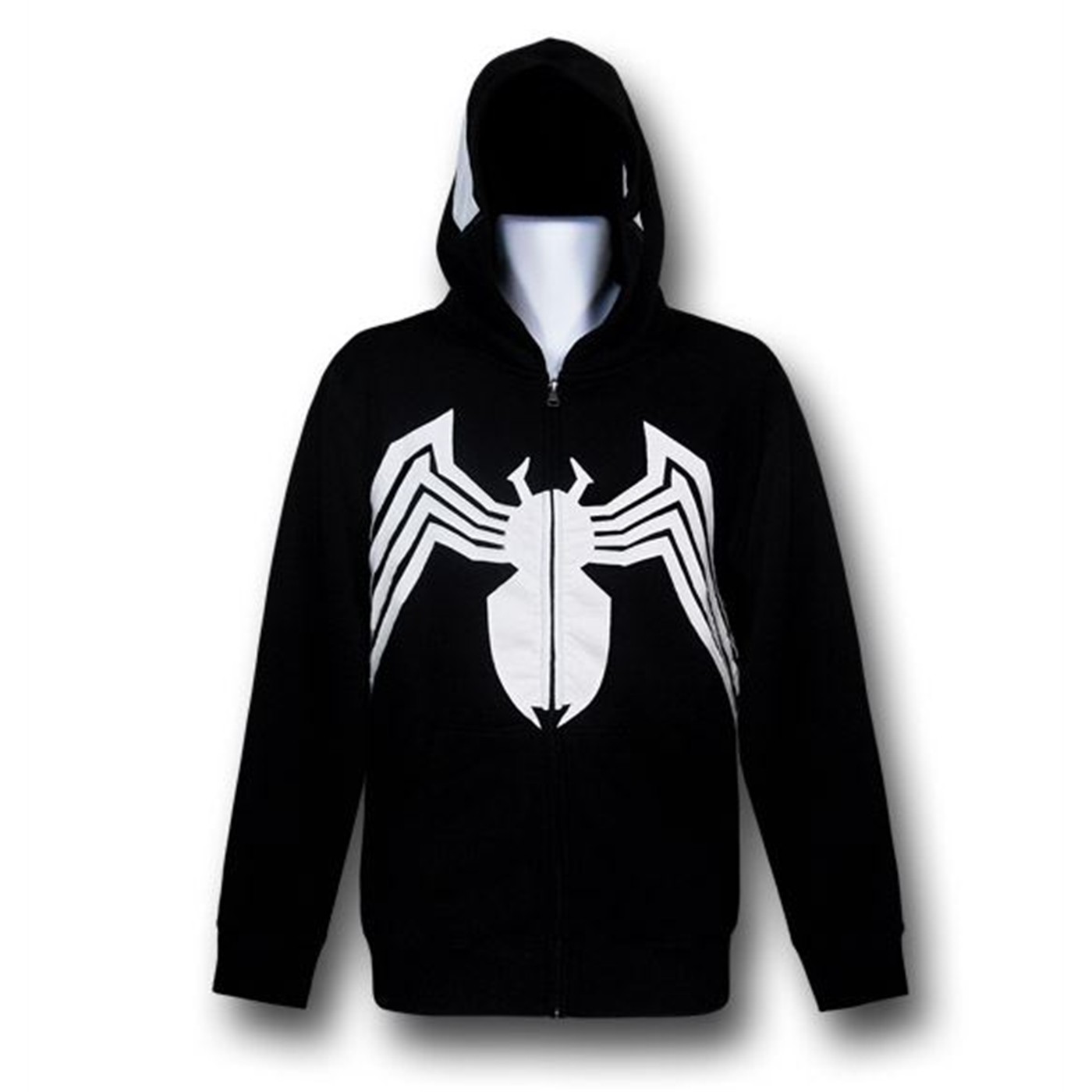 Spiderman Venom Men's Costume Hoodie, Black