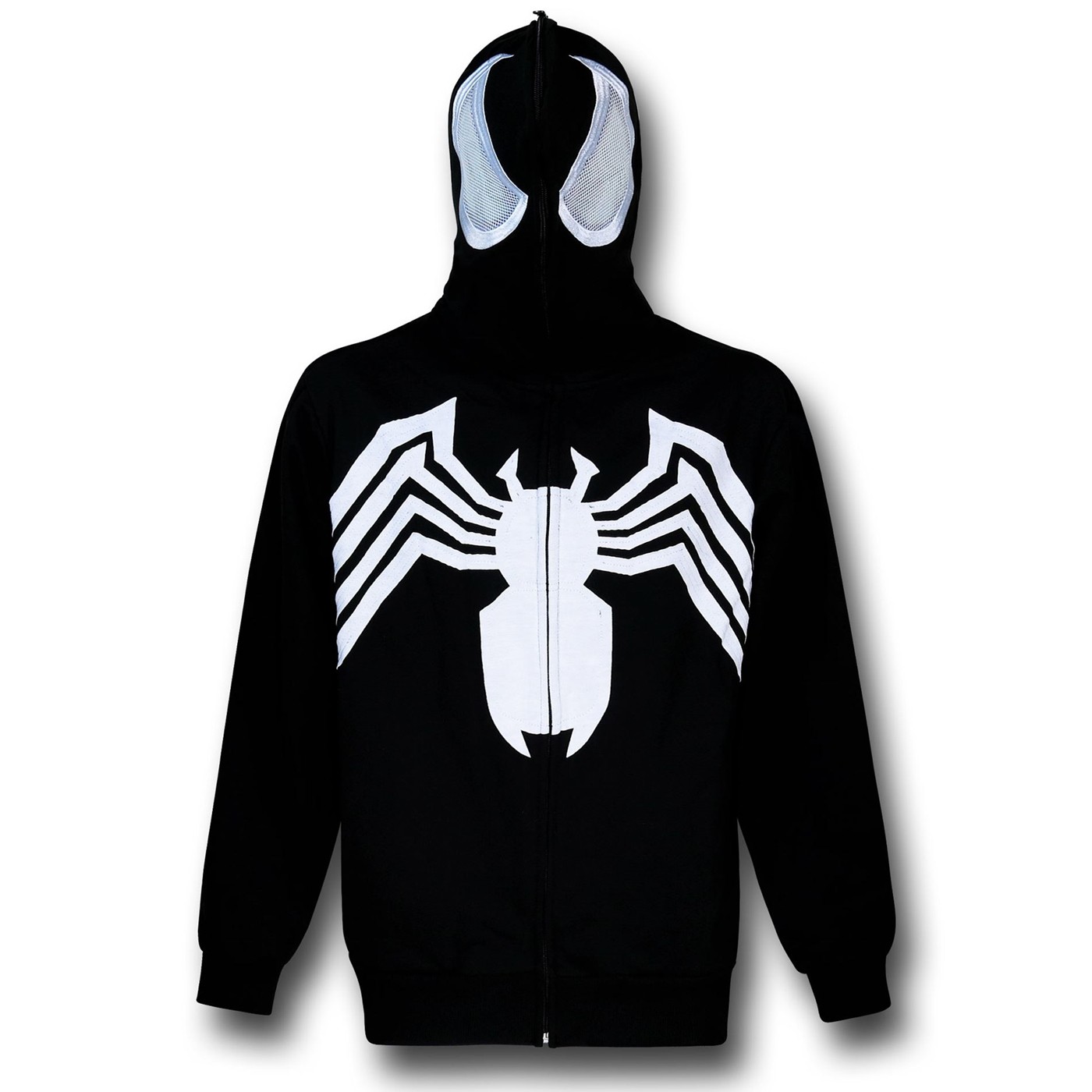 Venom Masked Costume Hoodie, Black