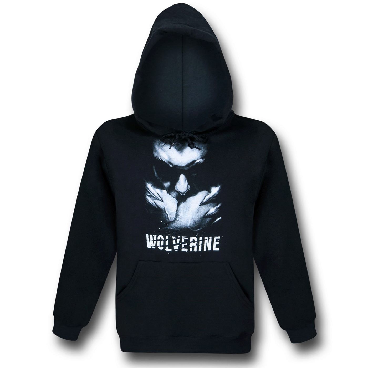 Wolverine Head Down Pullover Hoodie, Black