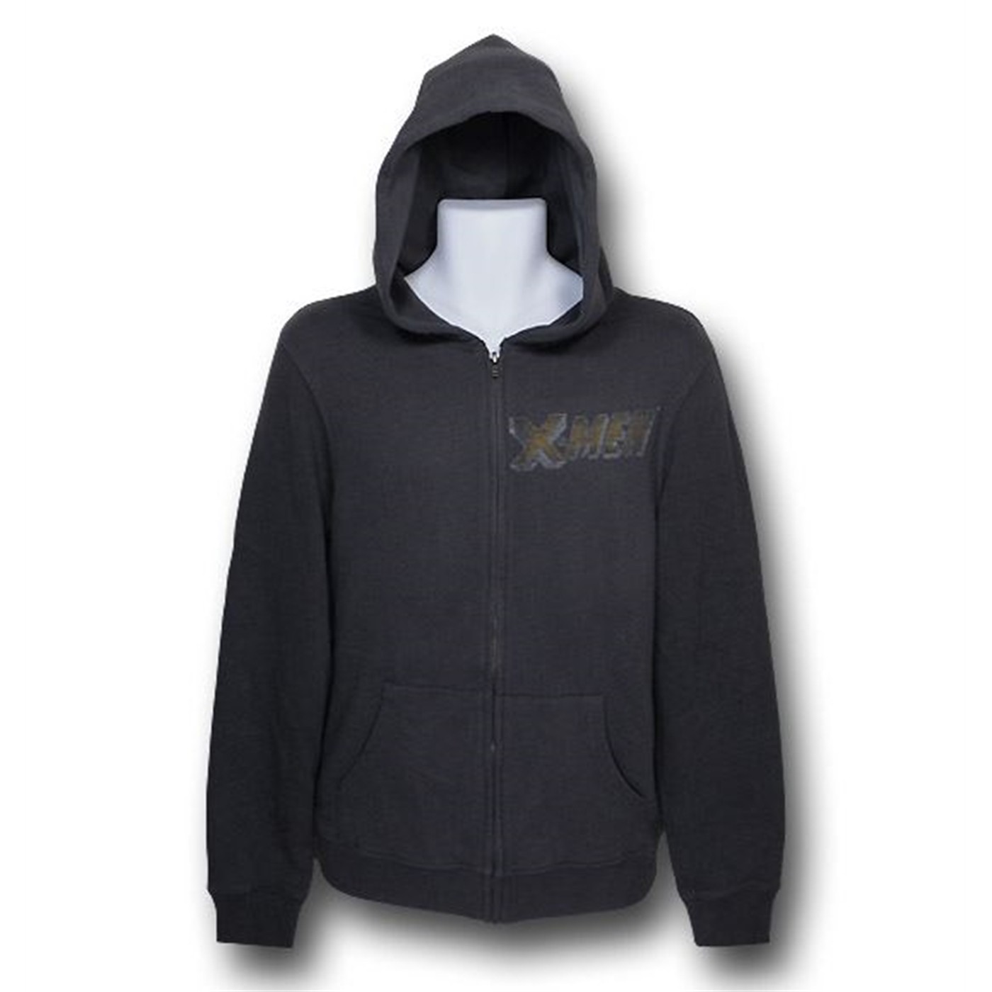 X-Men X Faces Junk Food Zip Up Hoodie, Grey