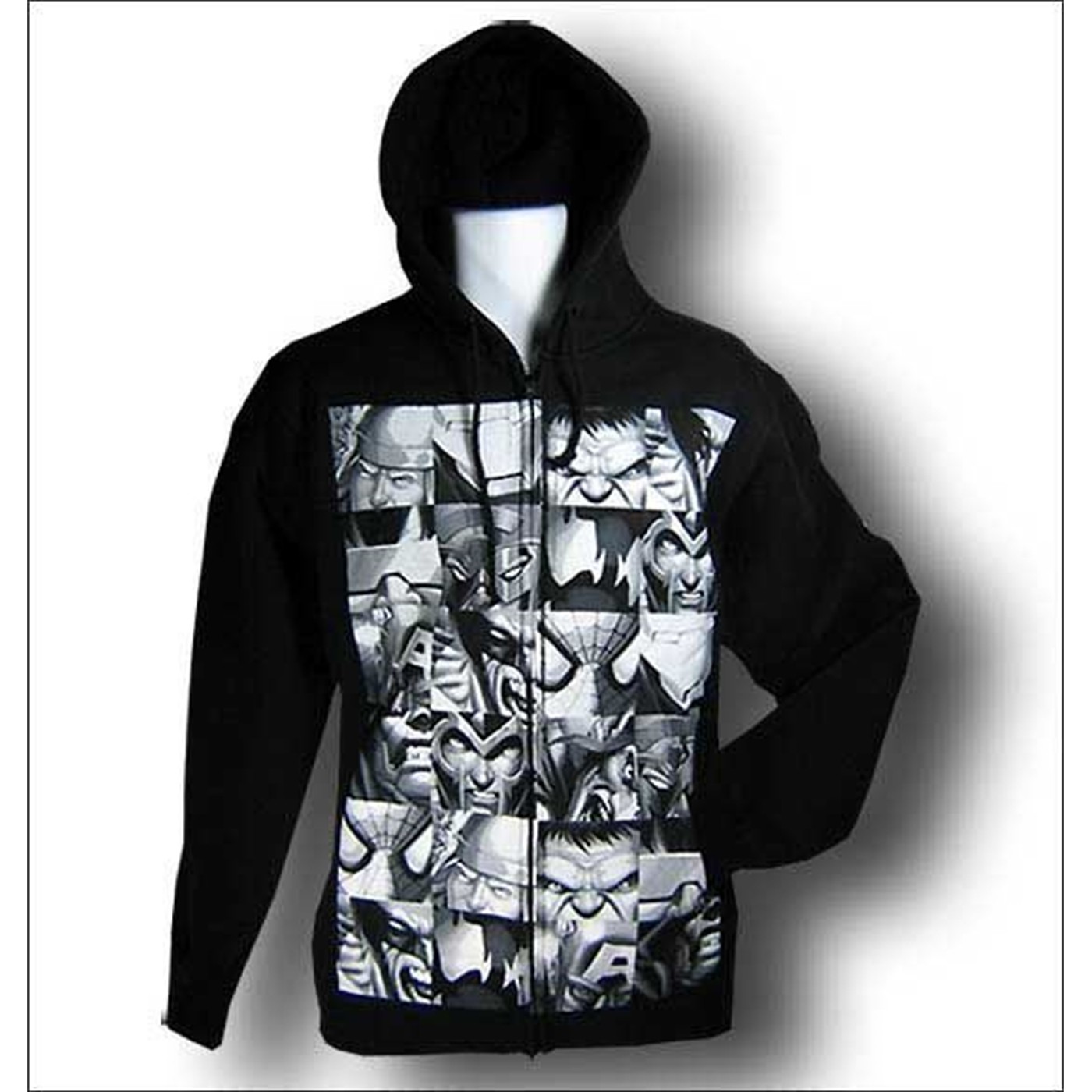Marvel Hooded Sweatshirt Grey Heroes Hoodie