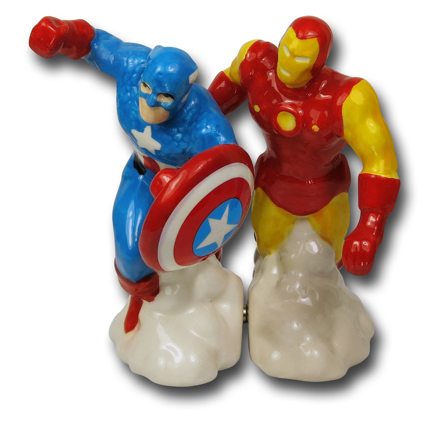 Captain America & Iron Man Salt & Pepper Shakers, Red