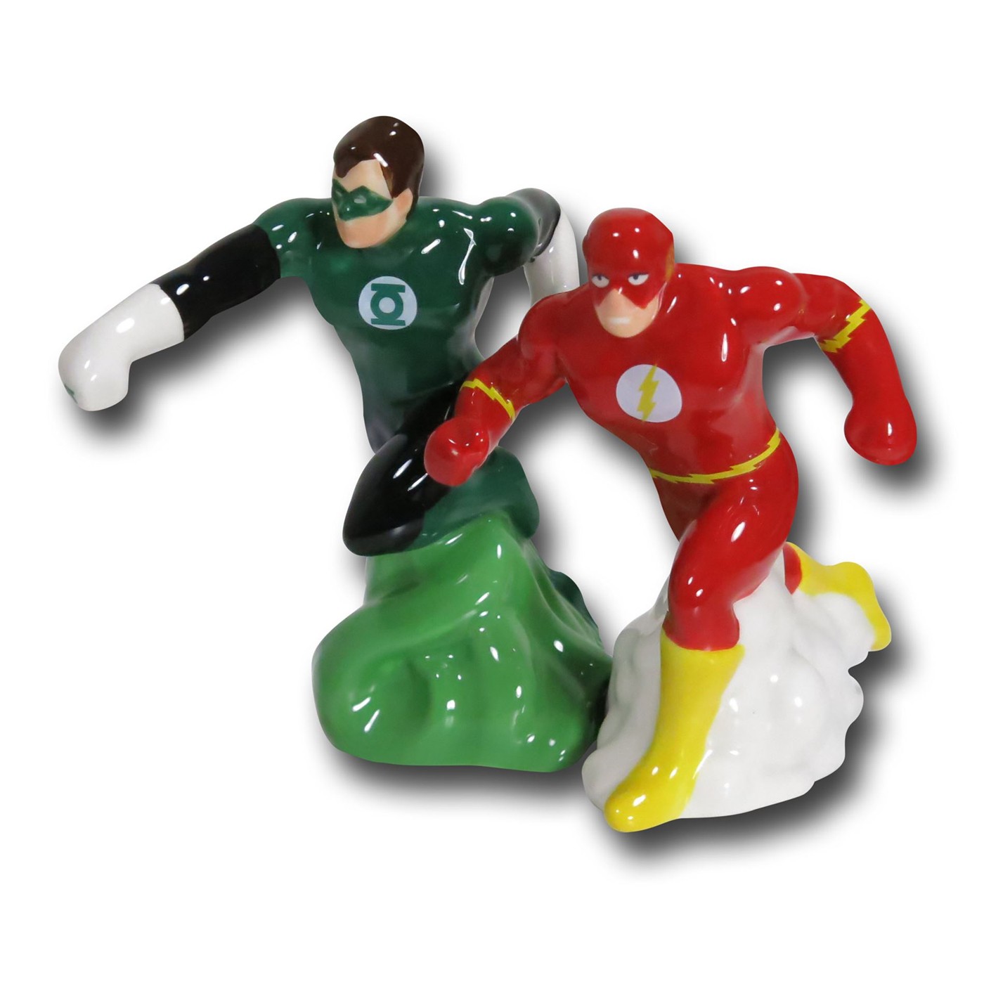 Green Lantern & Flash Salt & Pepper Shakers, Red