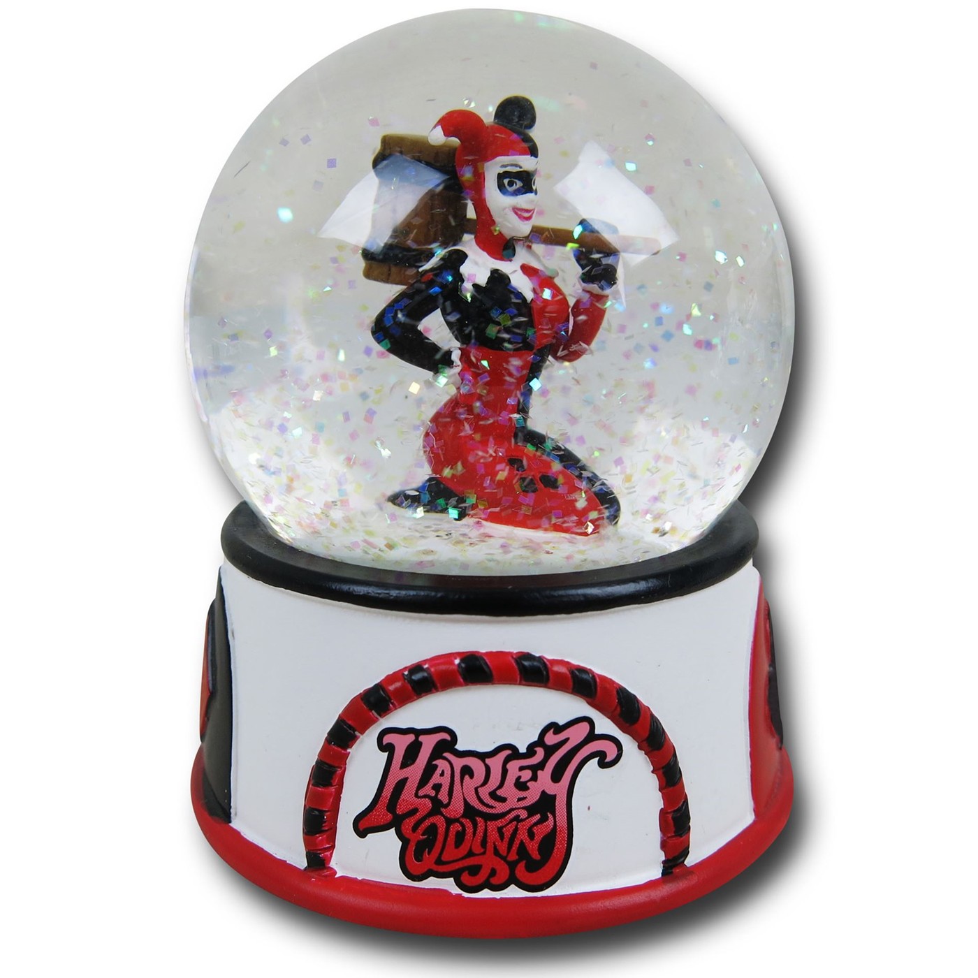 Harley Quinn Snow Globe, Red
