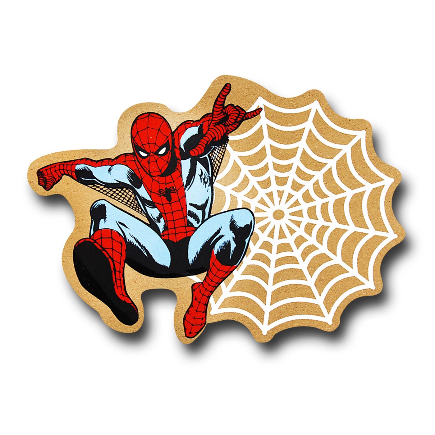 Spiderman Web Die Cut Cork Board, Beige