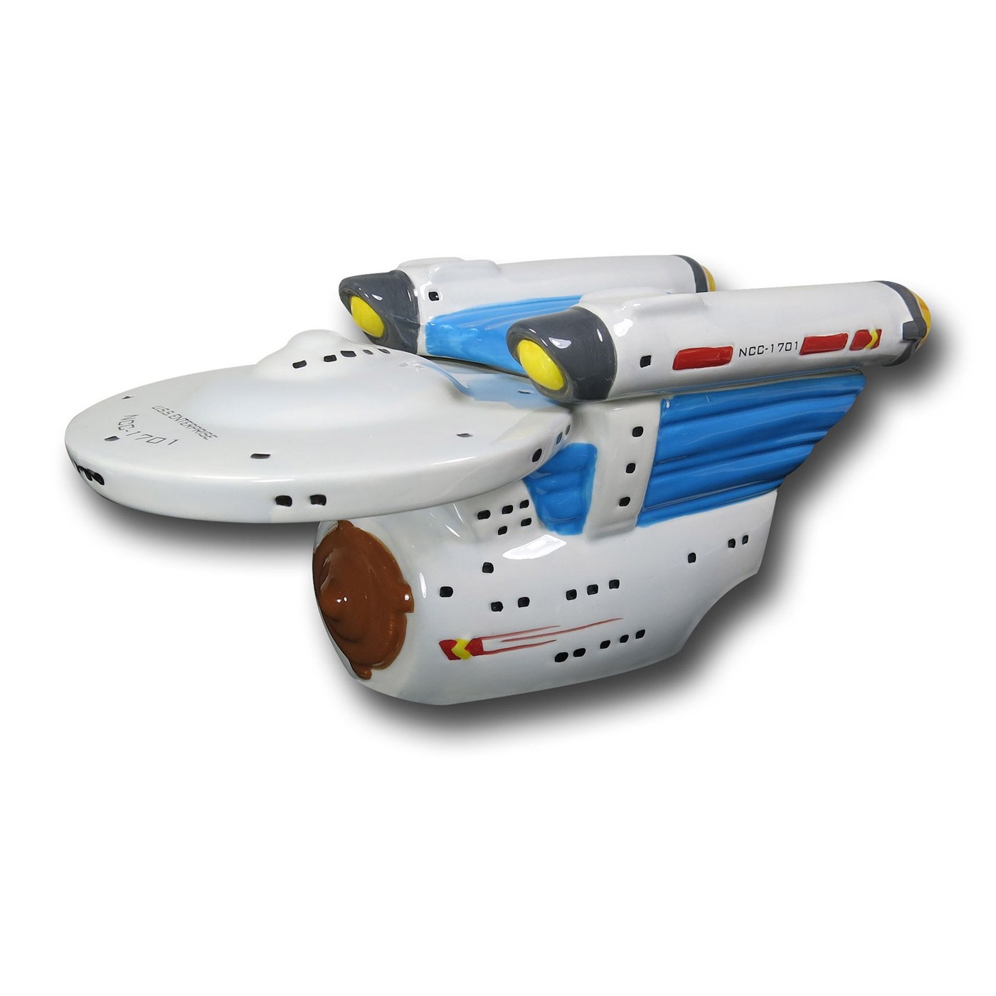 Star Trek Warp Drive Cookie Jar, White