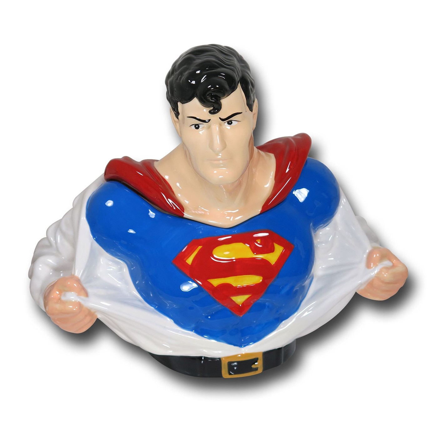 Superman Bust Cookie Jar, Blue