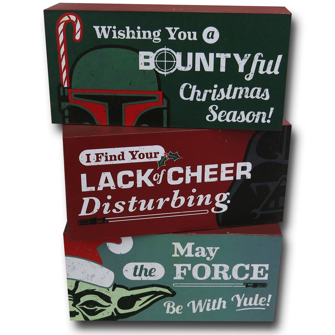 Star Wars Christmas Decorations Block Set, Red