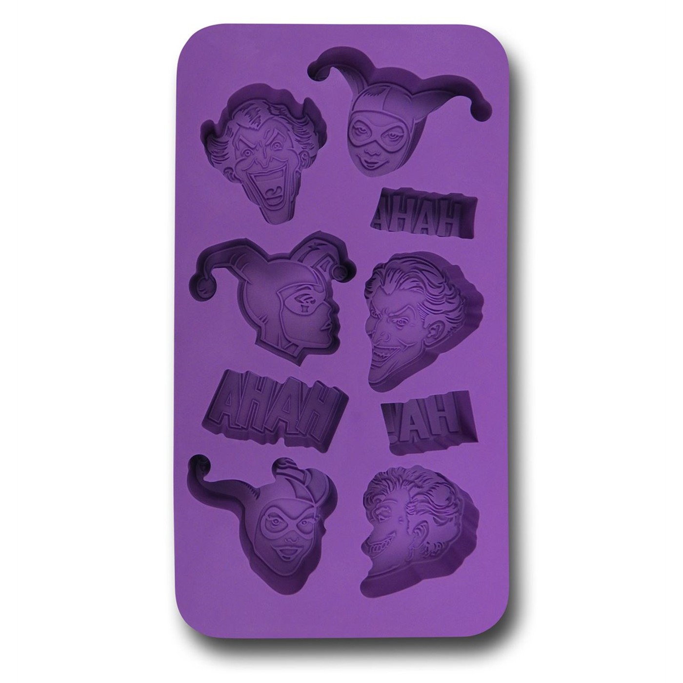 Joker and Harley Quinn Ice Cube Tray, Purple