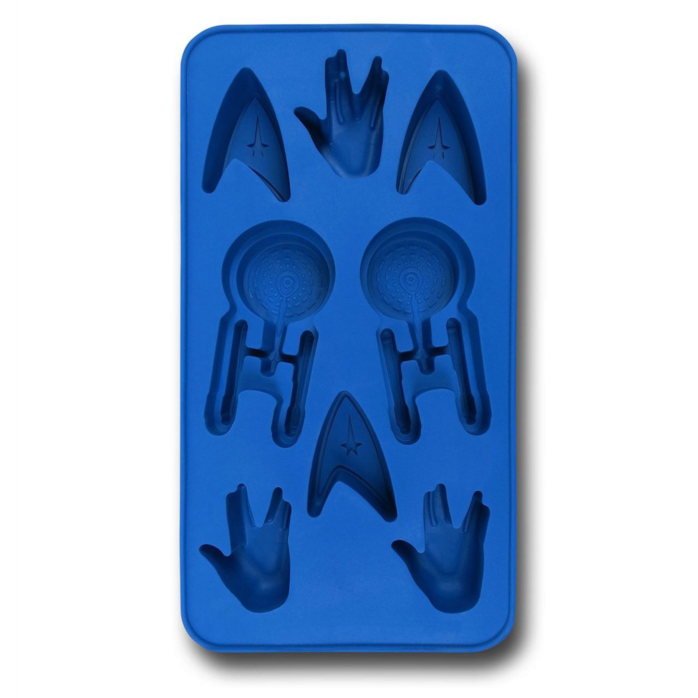 Star Trek Ships and Symbols Ice Cube Tray, Blue