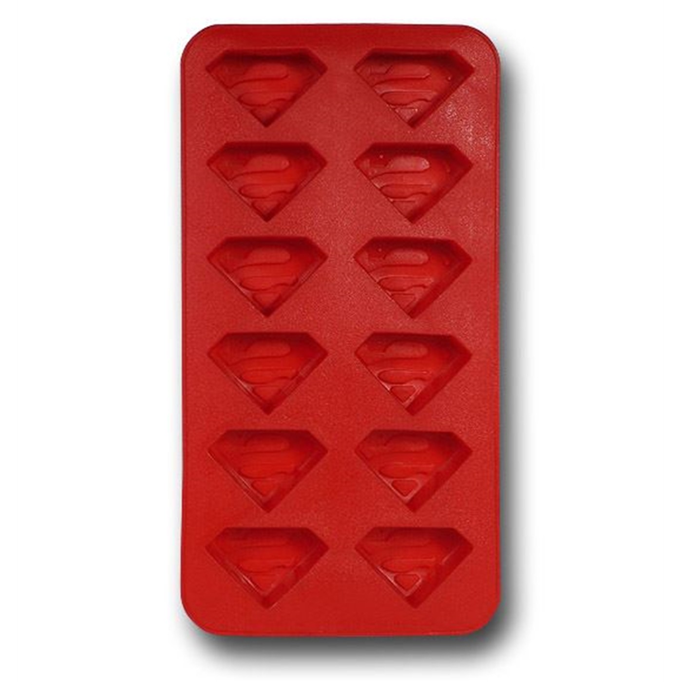 Superman Symbols Ice Cube Tray, Red