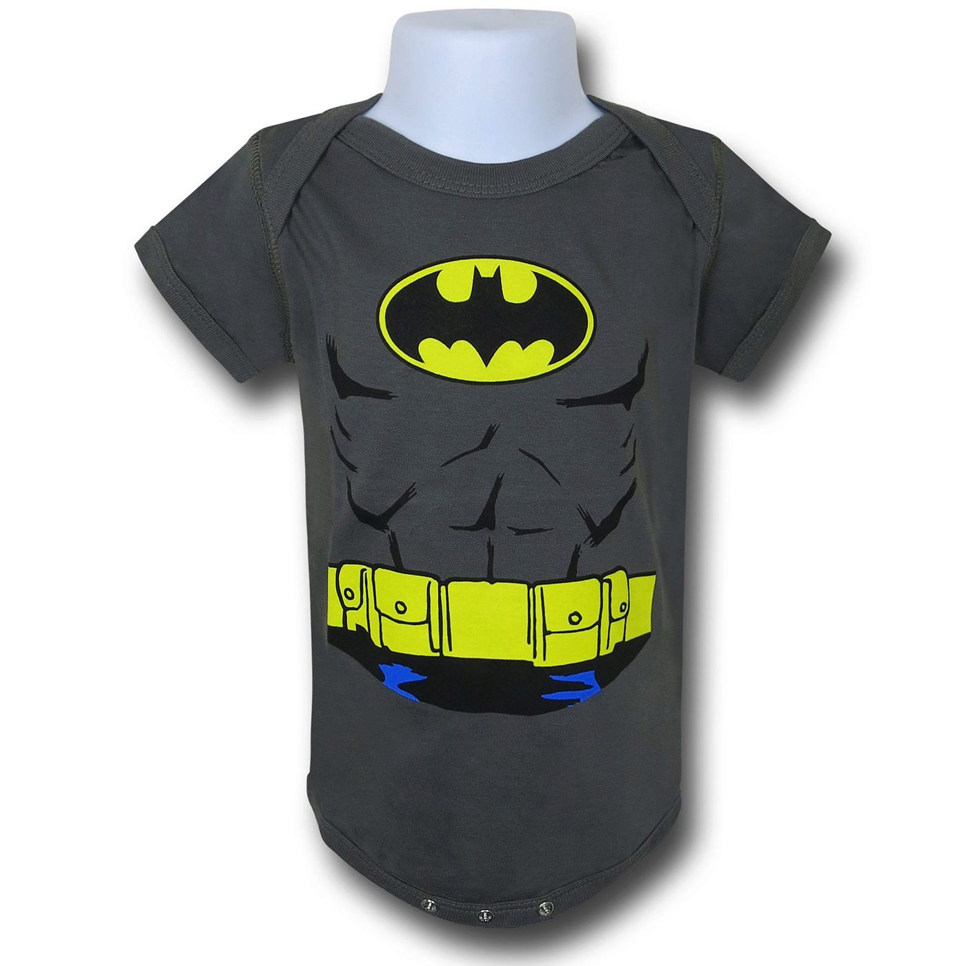 Batman Costume Infant Snapsuit, Grey