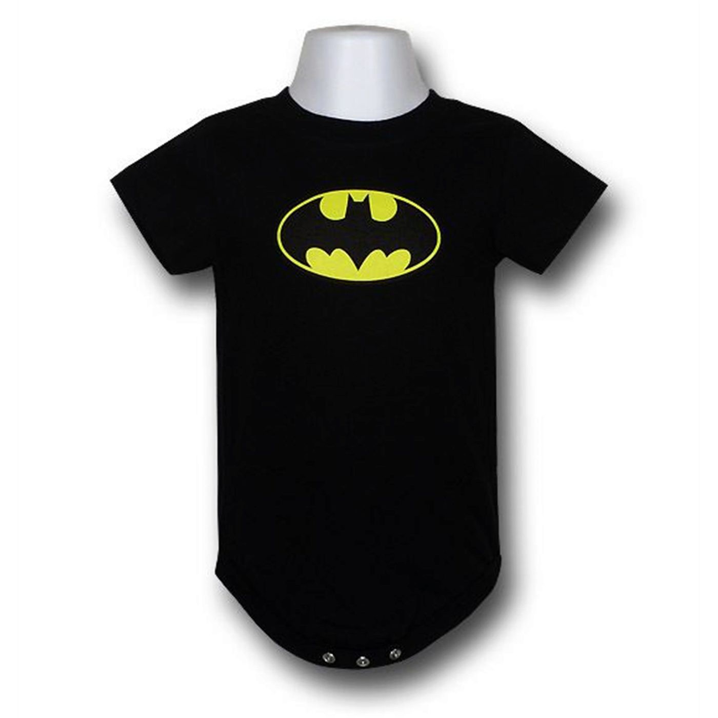Batman Symbol Infant Snapsuit, Black