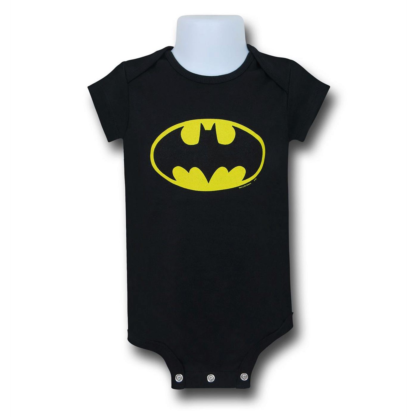 Batman Large Symbol Infant Snapsuit, Black
