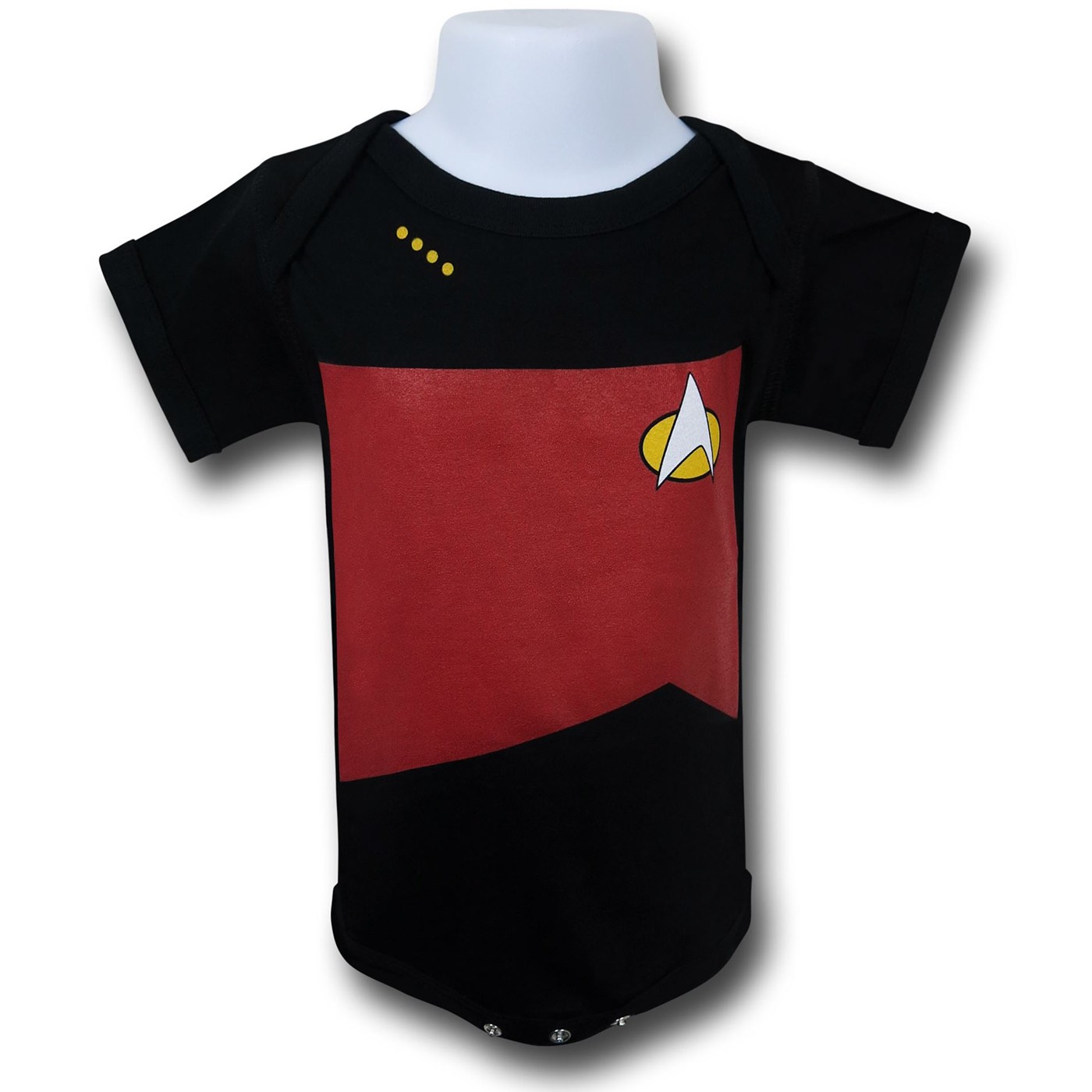 Star Trek Next Generation Command Infant Snapsuit, Red