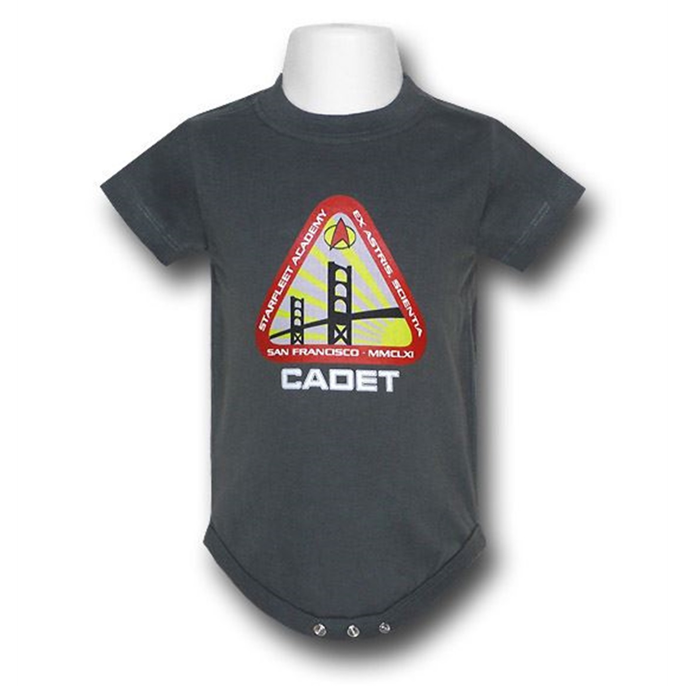Star Trek Cadet Infant Snapsuit, Grey