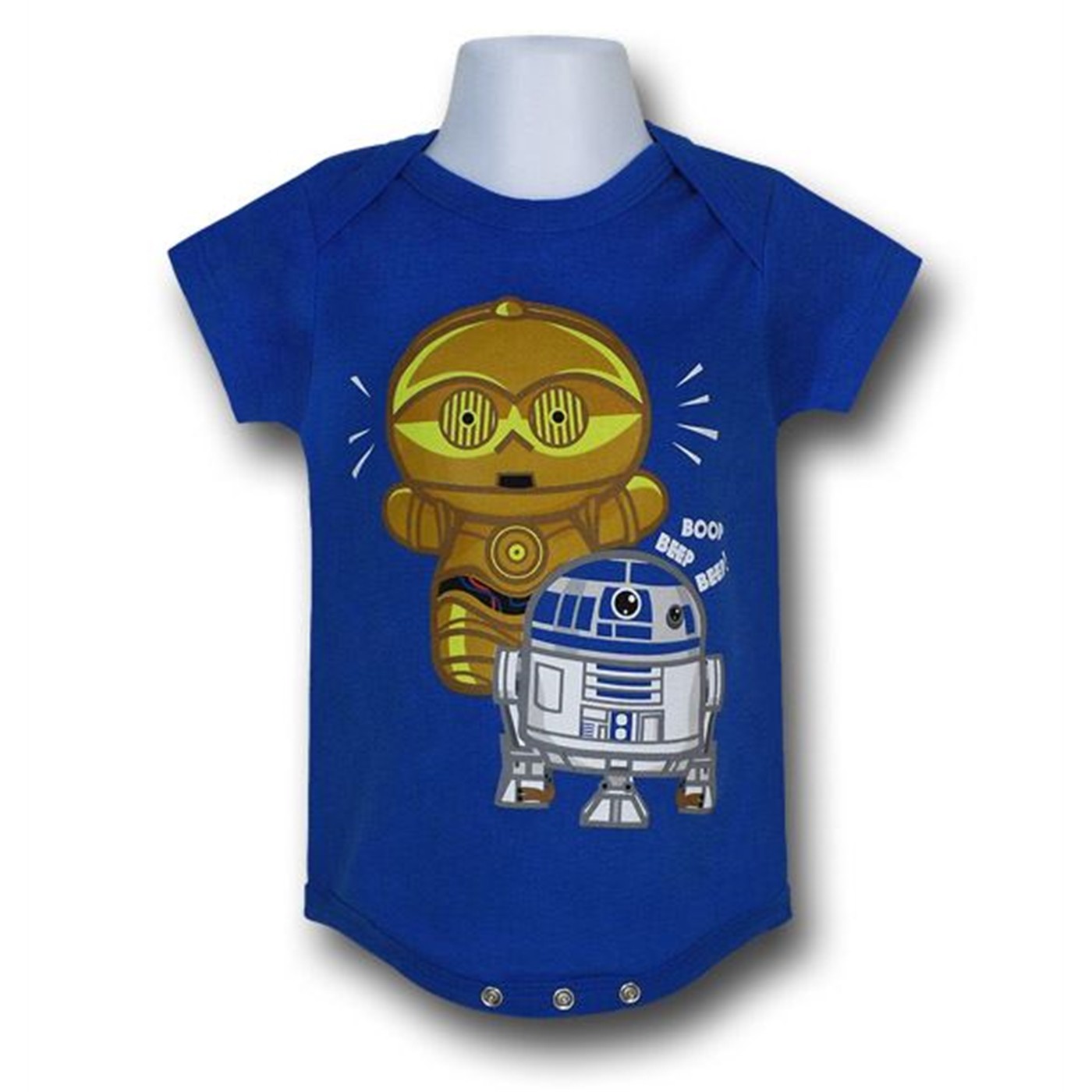Star Wars Cute Droids Infant Snapsuit, Blue