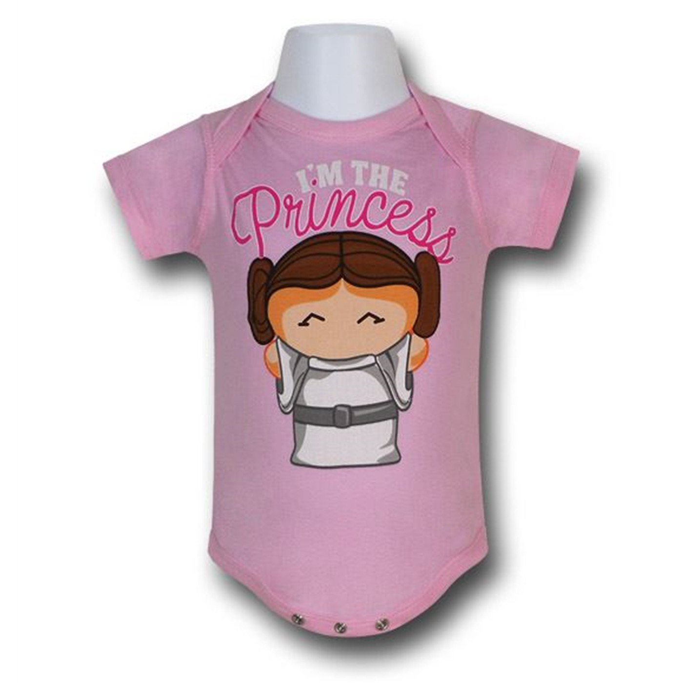 Star Wars Leia Pink Infant Snapsuit, Pink