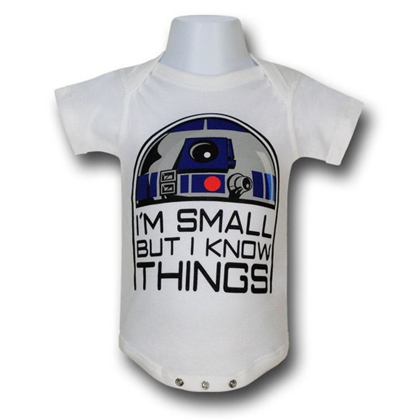 Star Wars R2D2 Knows Infant Snapsuit, White