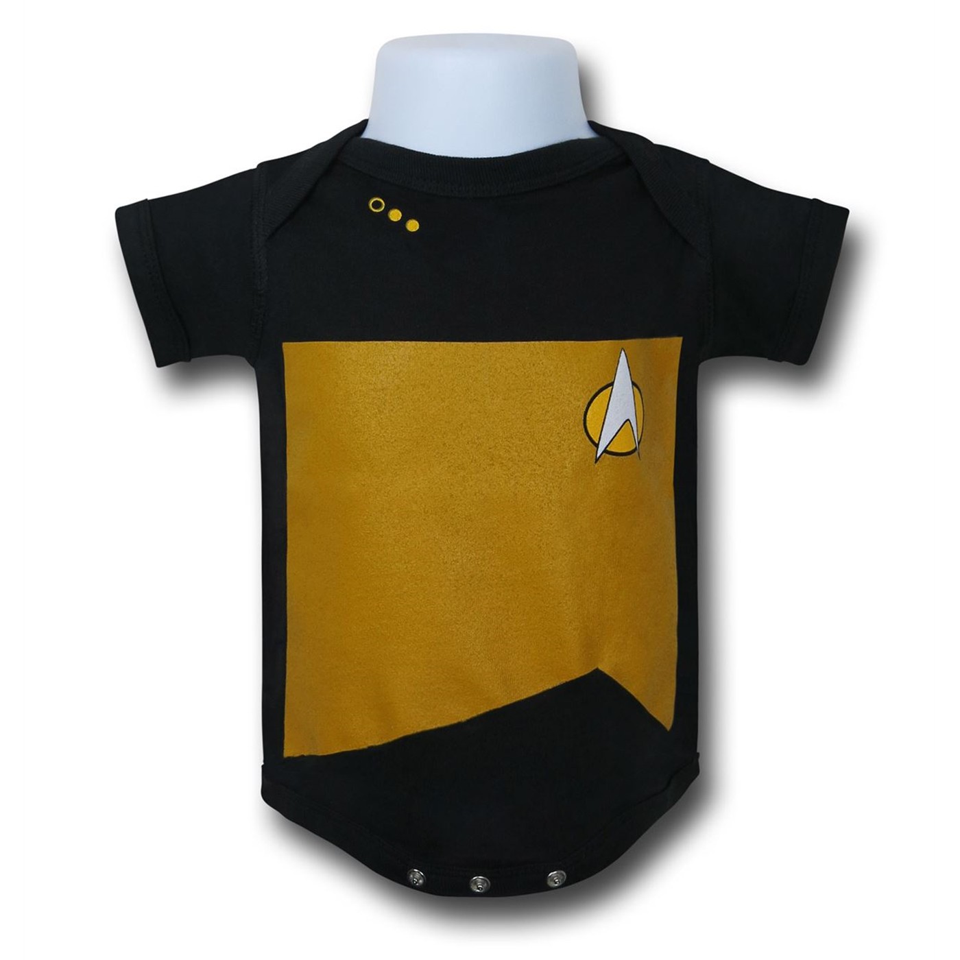 Star Trek TNG Security/Engineering Infant Snapsuit, Yellow
