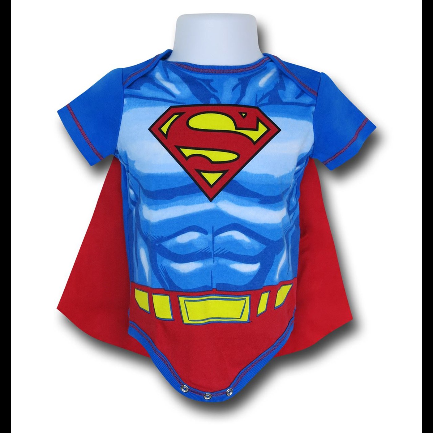 Superman Costume with Cape Infant Snapsuit, Blue