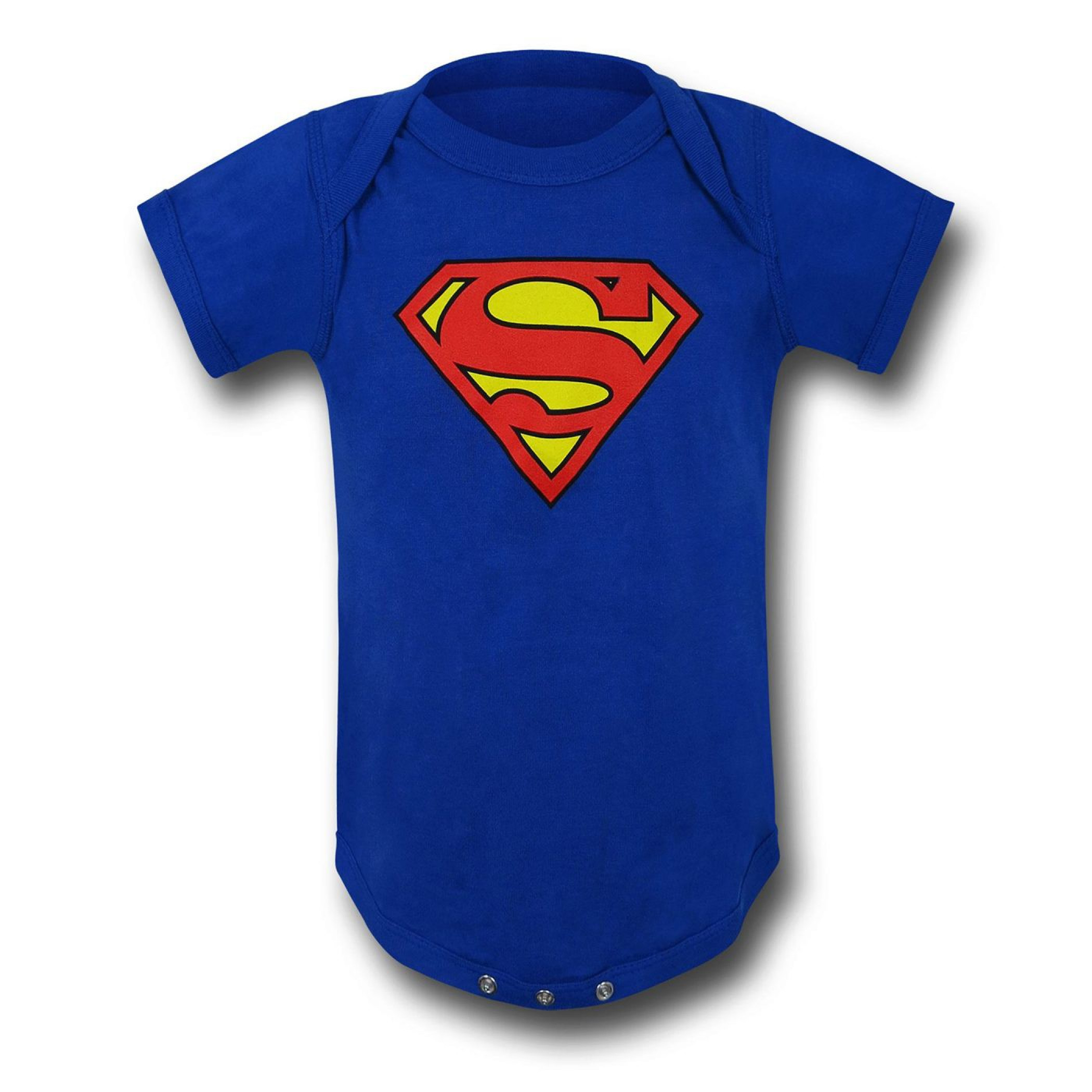 Superman Classic Symbol Infant Snapsuit, Blue