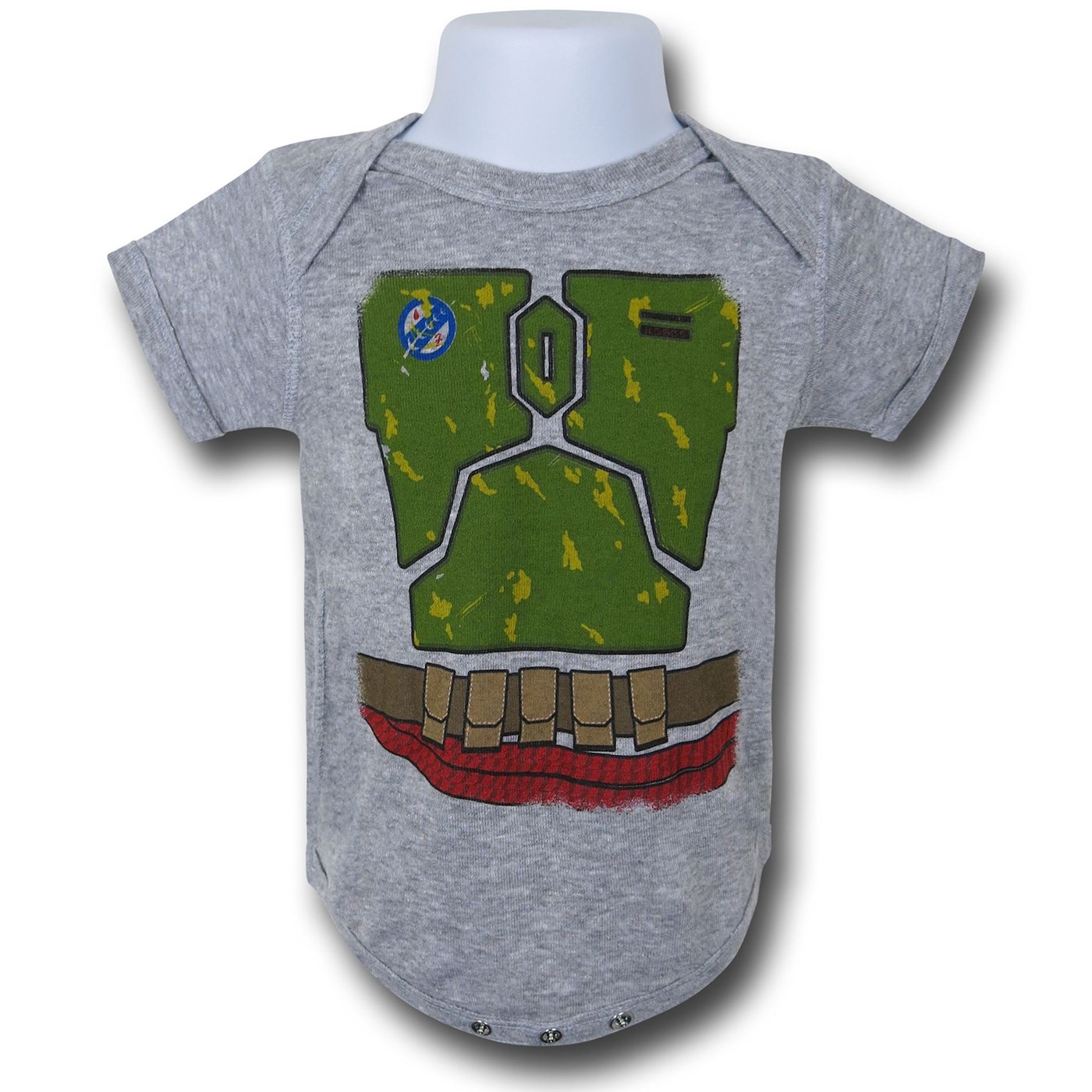 Star Wars Boba Fett Costume Infant Snapsuit, Grey