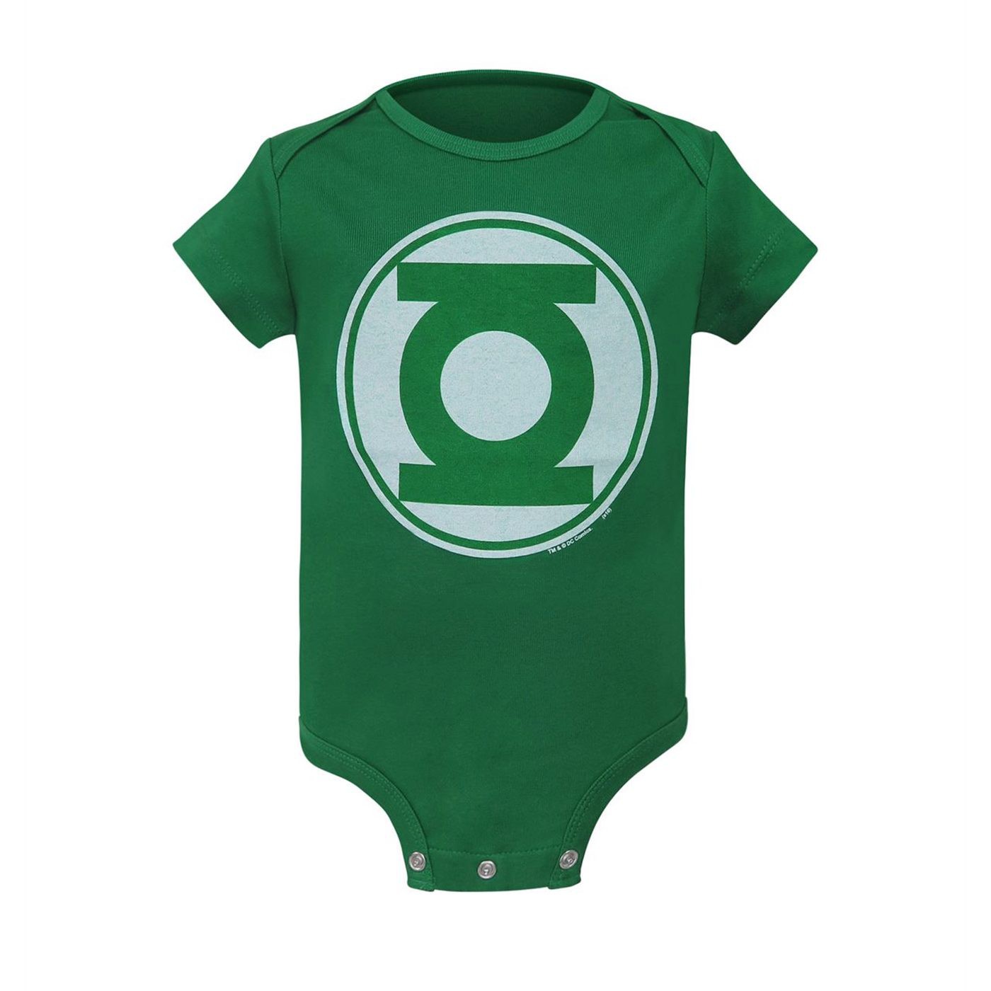 Green Lantern Modern Symbol Infant Snapuit, Green