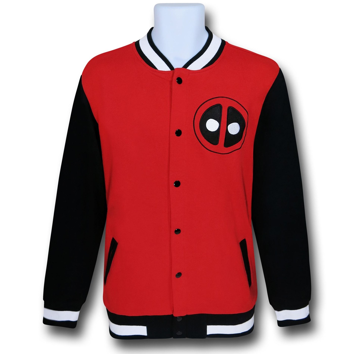 Deadpool Red/Black Varsity Jacket, Red