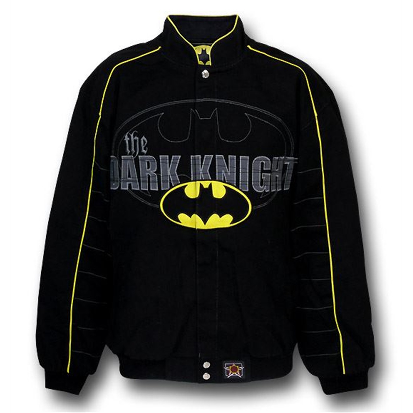 Batman Symbol Dark Knight Twill Jacket, Black