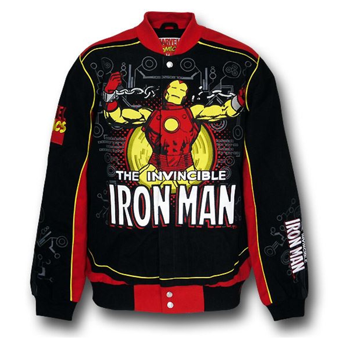 Iron Man Classic Power Suit Twill Jacket, Black