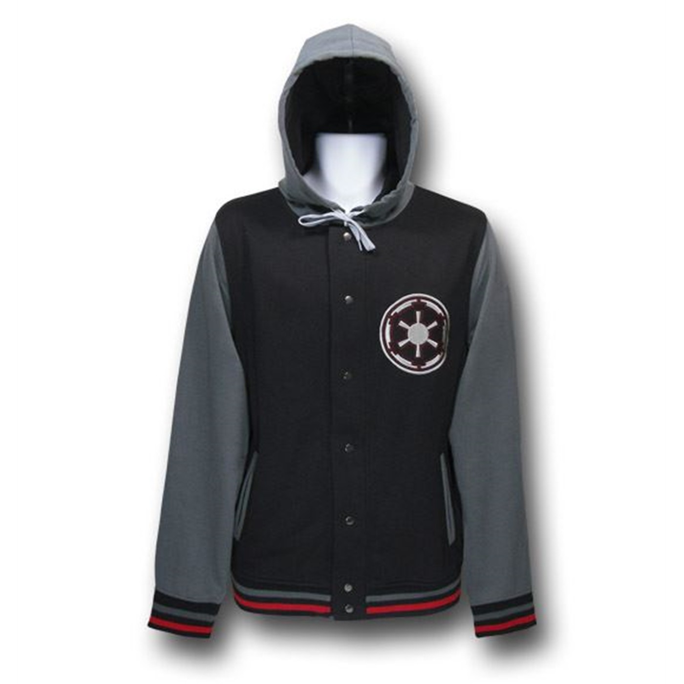 Star Wars Imperial Hooded Lettermans Jacket, Black