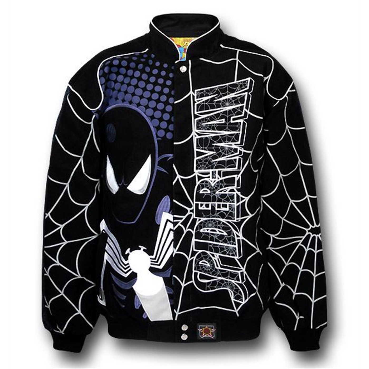 Spiderman Back in Black Twill Jacket, Black