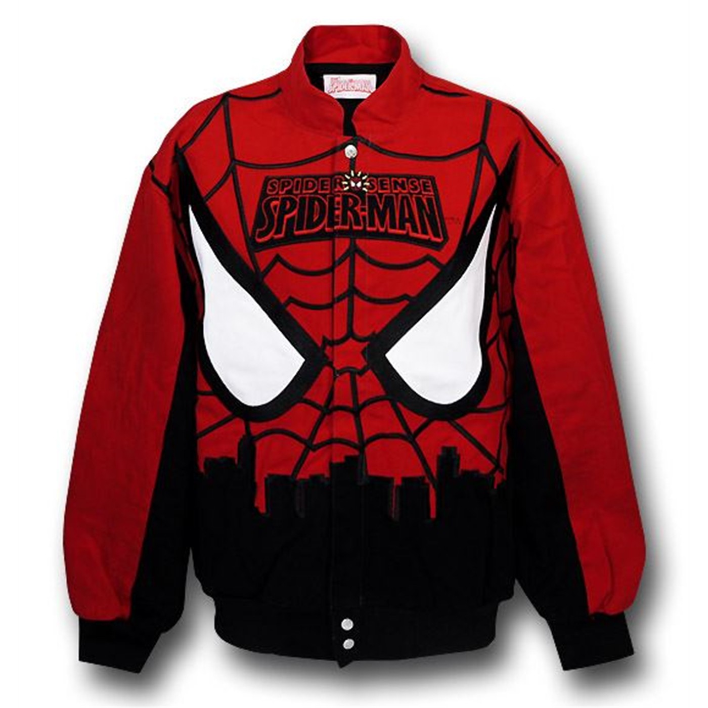 Spiderman Eyes Over NY Twill Jacket, Black