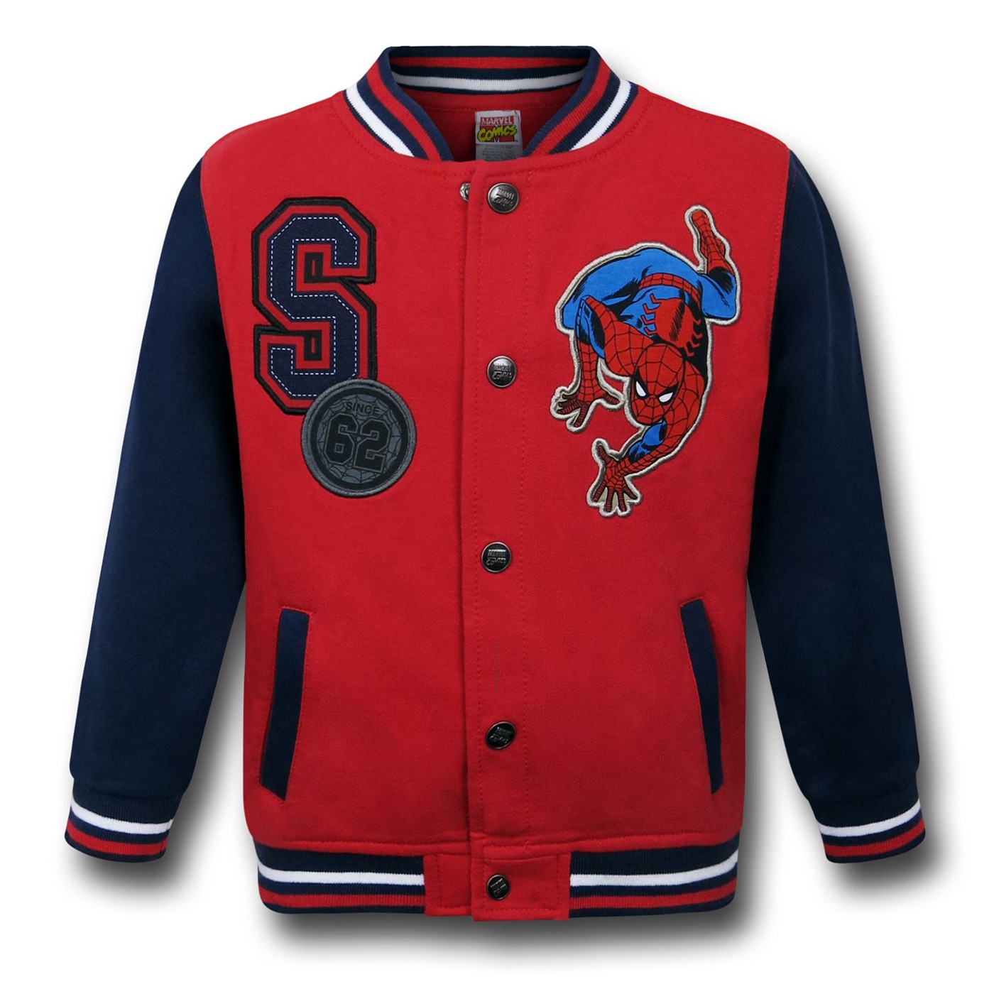 Spiderman Kids Stadium Jacket, Red