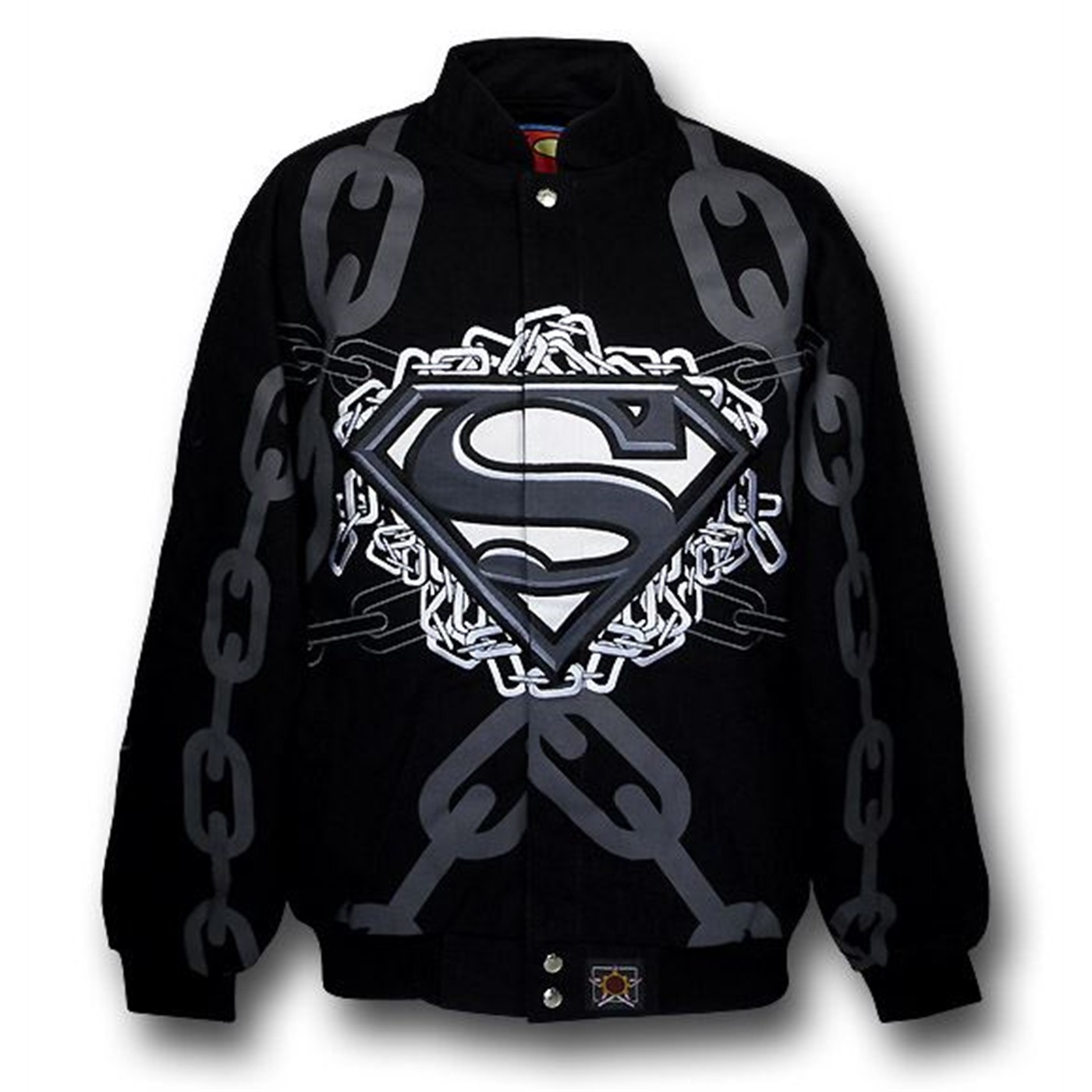 Superman Chains Twill Jacket, Black