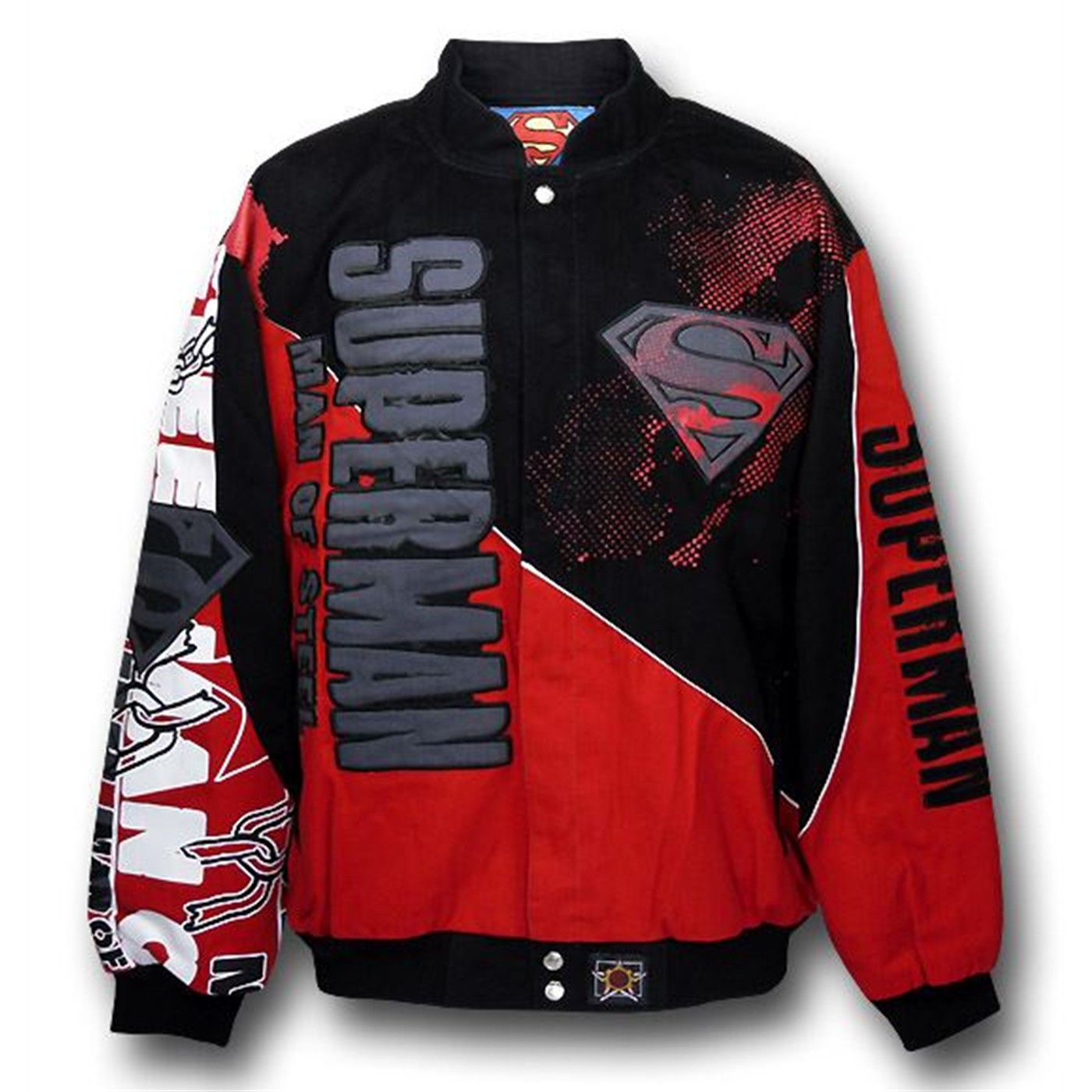 Superman Man of Steel Twill Jacket, Black