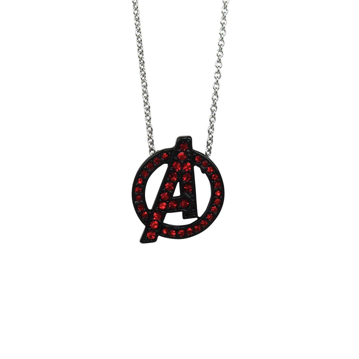 Avengers Gem Symbol Pendant Necklace, Red