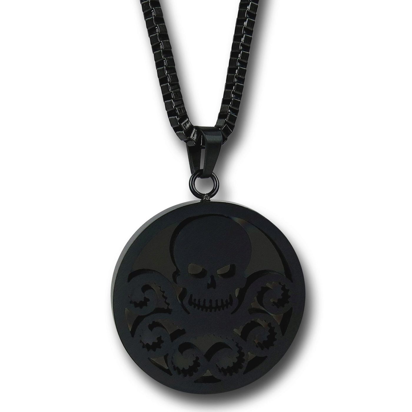 Hydra Symbol Pendant Necklace, Black