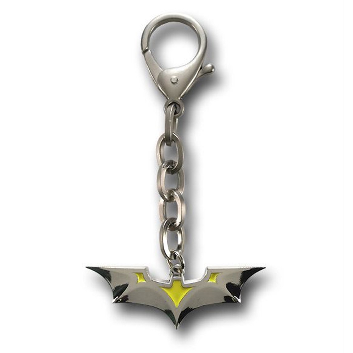 Batman Dark Knight Chrome Pendant Keychain