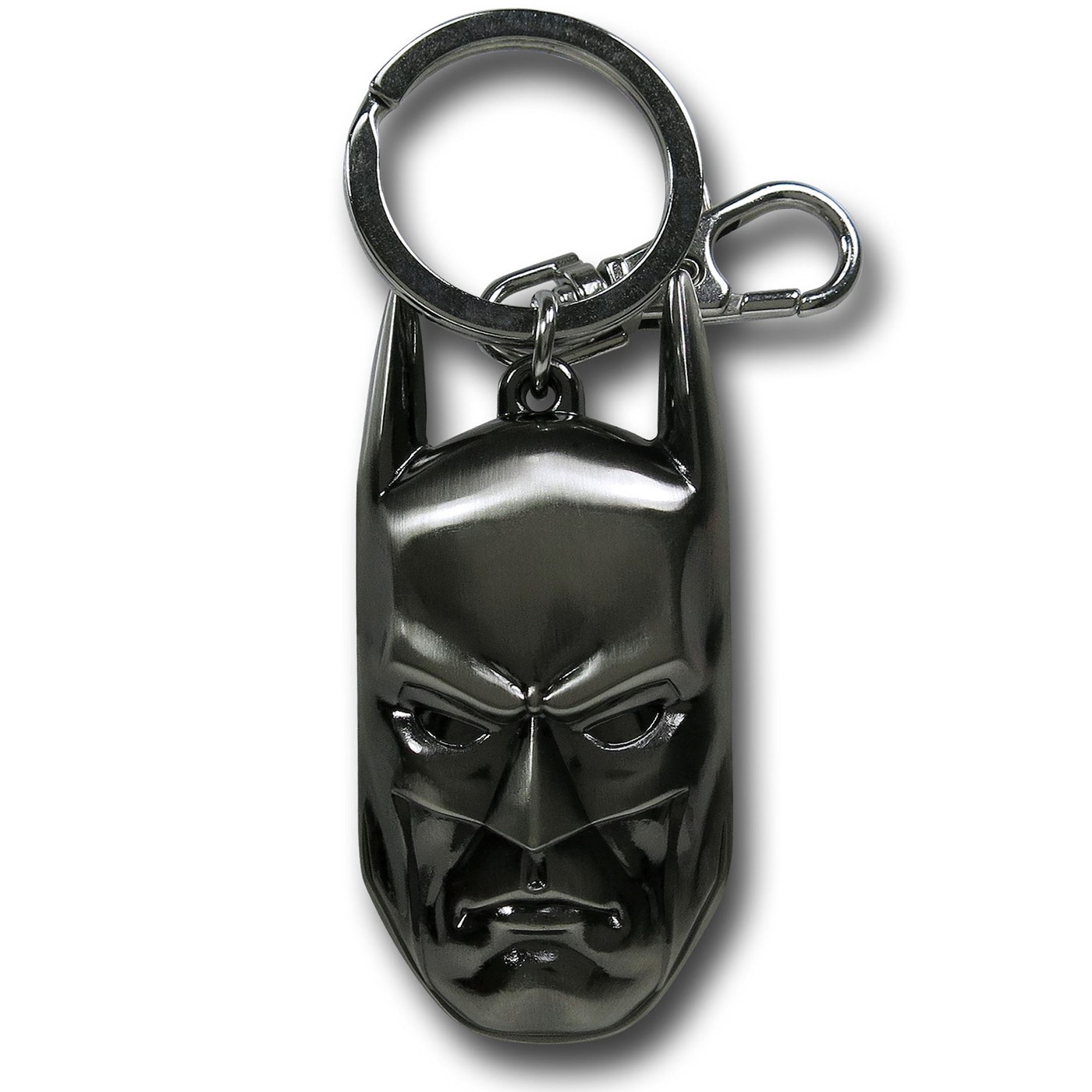 Batman Head Pewter Keychain, Grey
