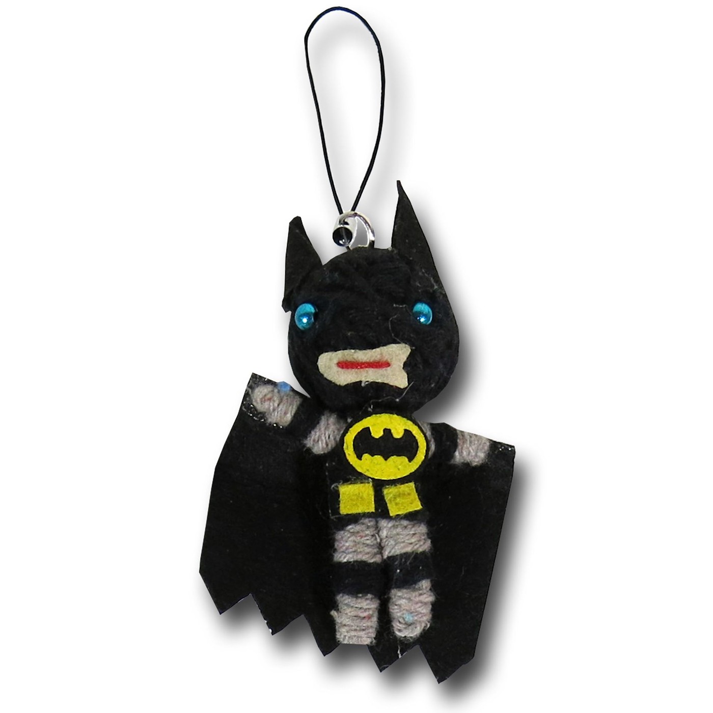 Batman String Doll Keychain, Black