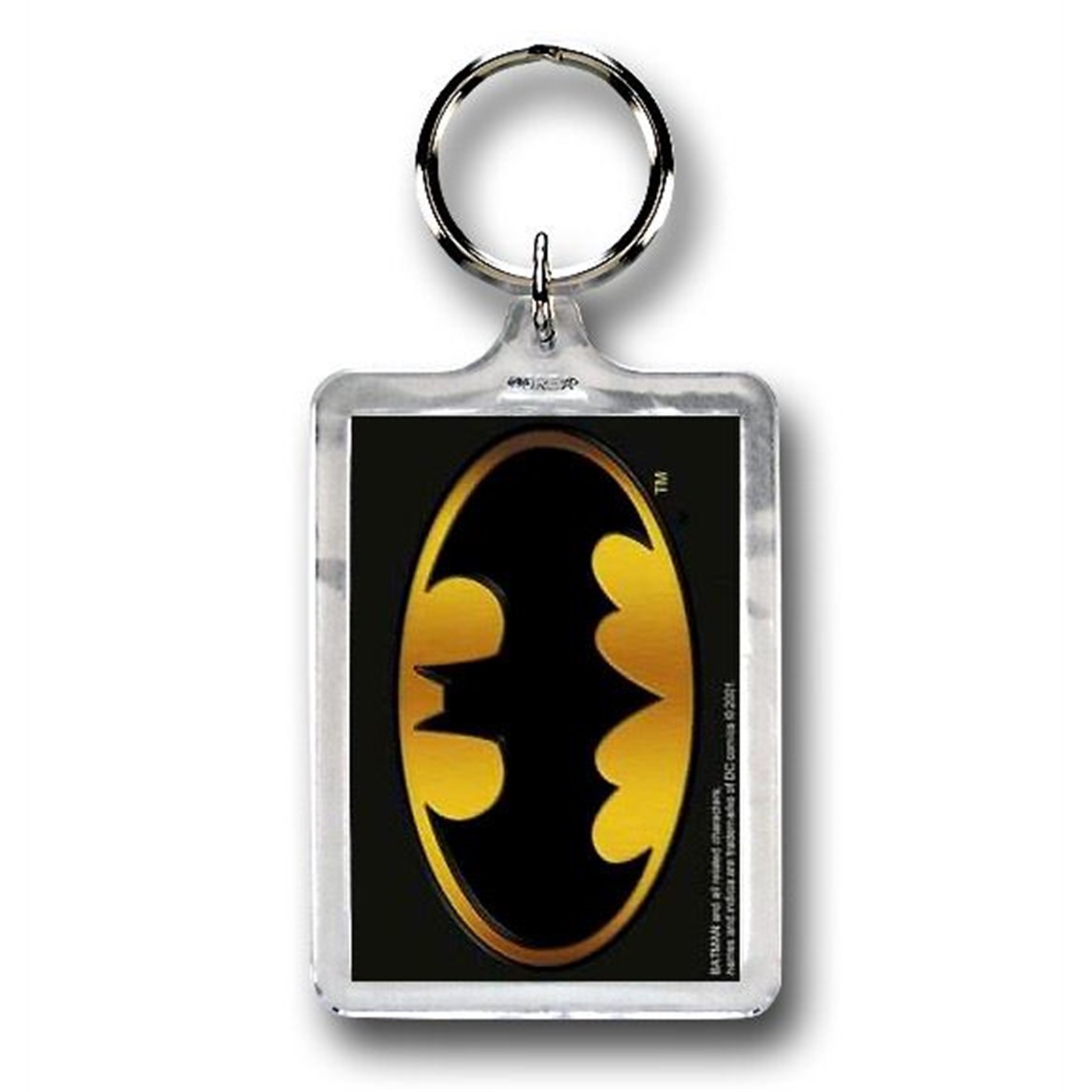 Batman Symbol Tim Burton Movie Keychain, Grey