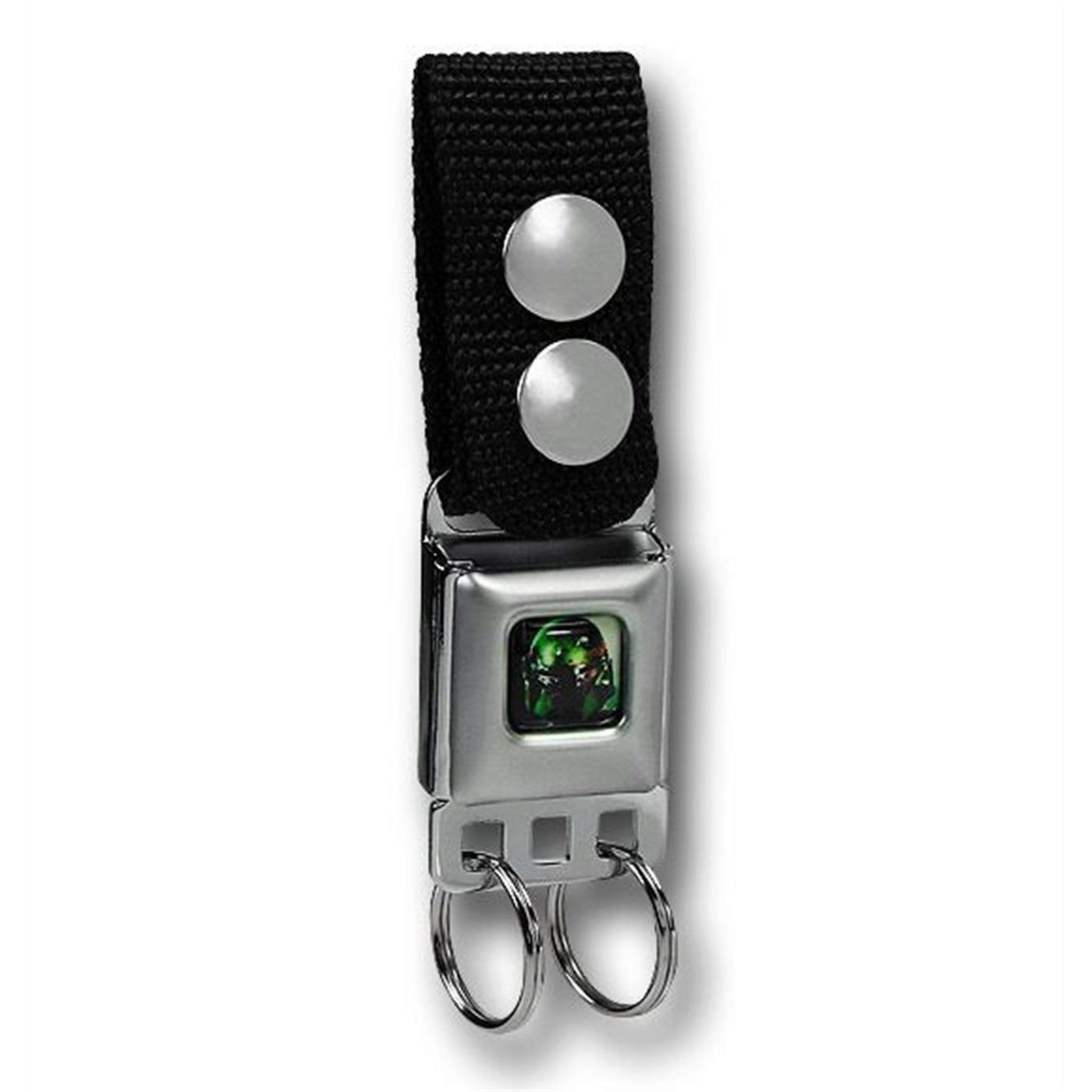 Boba Fett Seatbelt Keychain w/Snap-On Belt Loop, Grey