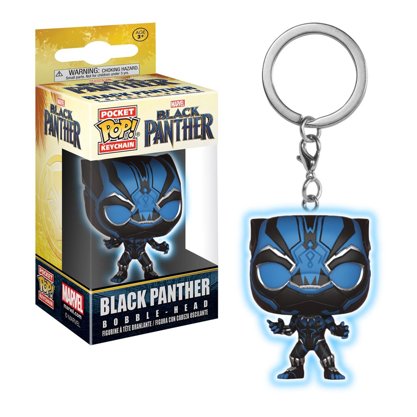 Black Panther Movie Armor Upgrade Pocket Pop Keychain, Black