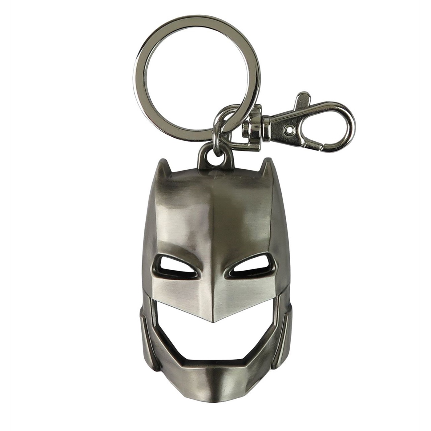 Batman V Superman Batman Mask Pewter Keychain, Grey