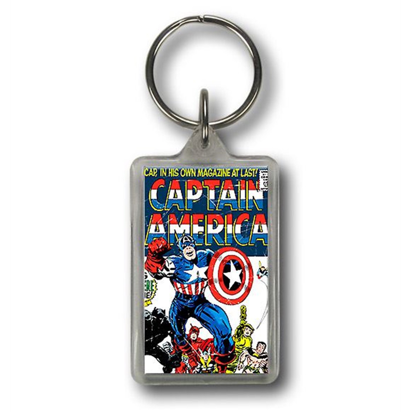 Captain America Issue 100 Cover Lucite Keychain