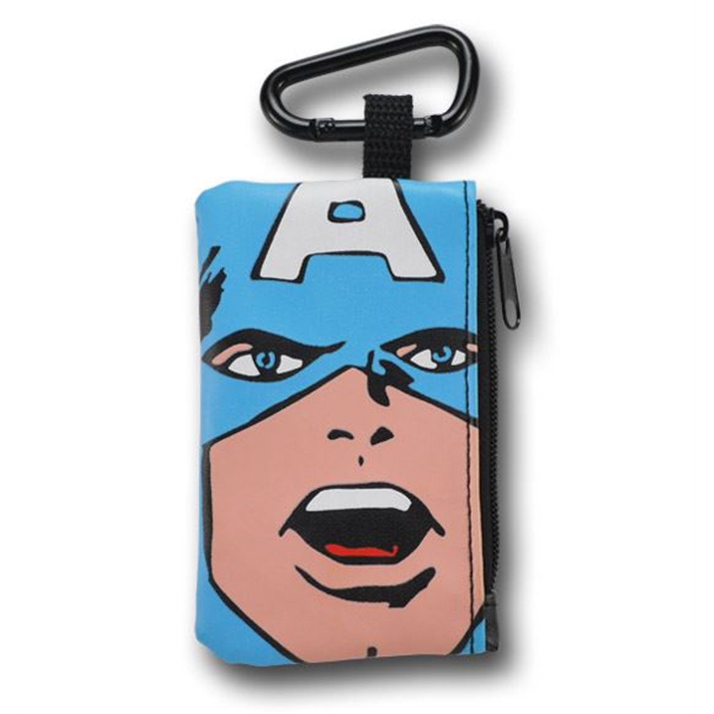 Captain America Key Chain & Card/Coin Case, Grey